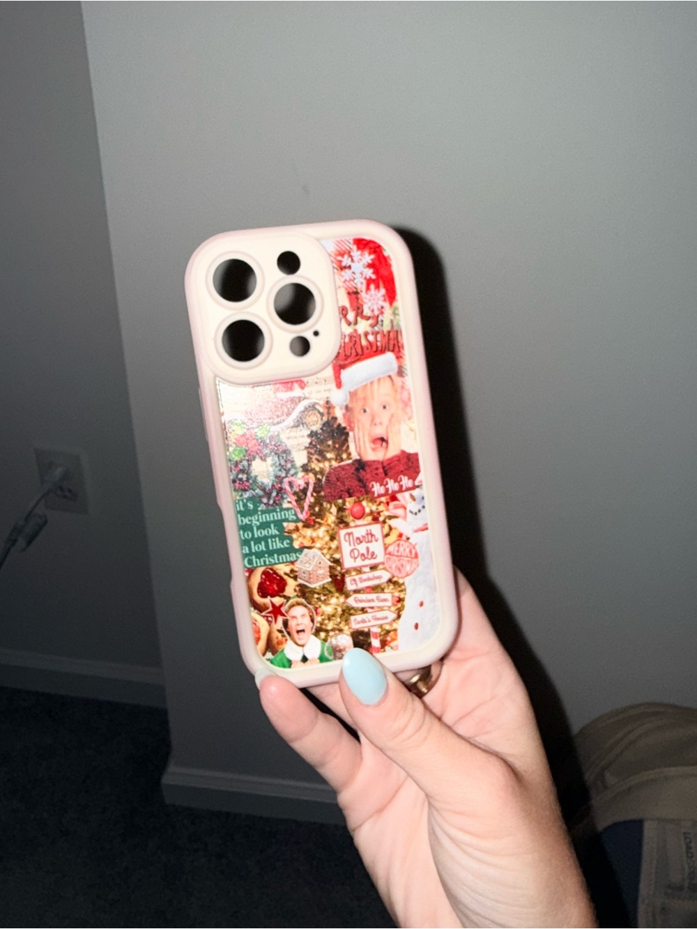 IPhone 16 pro. Christmas Collage Phone Case for iPhone - Festive Holiday Design